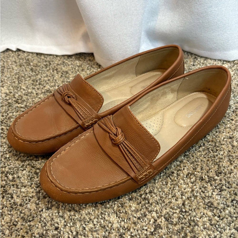 Lands' End Brown Leather Loafers